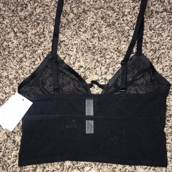 Auden ๐ Black Lace Unlined Long Line Bralette Size XS | NWT - Picture 3 of 7